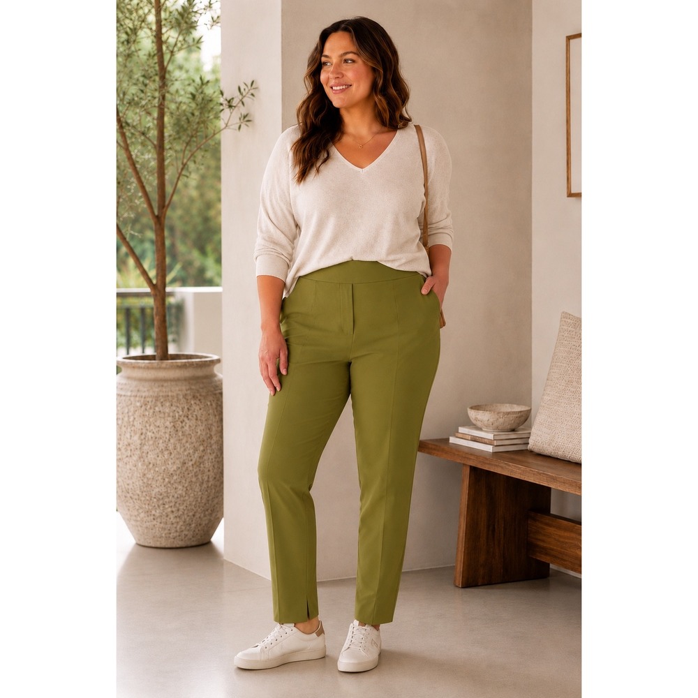 Athleta Vienna Slim Pants Women 20‎ Green Tapered Trouser